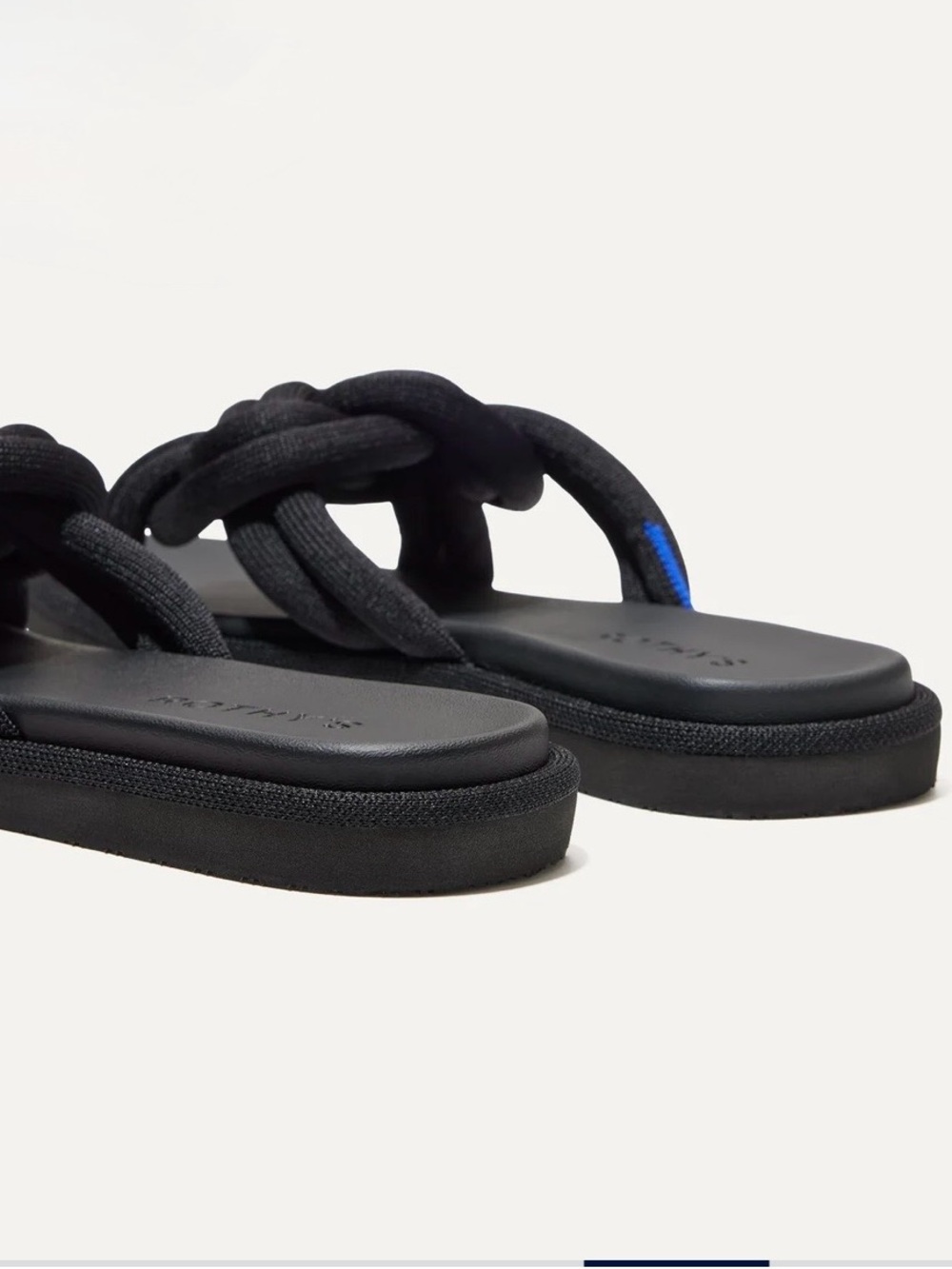 ROTHY’S, Women’s Black Knotted Summer Sandals, Size 9, NWOB - Picture 8 of 14